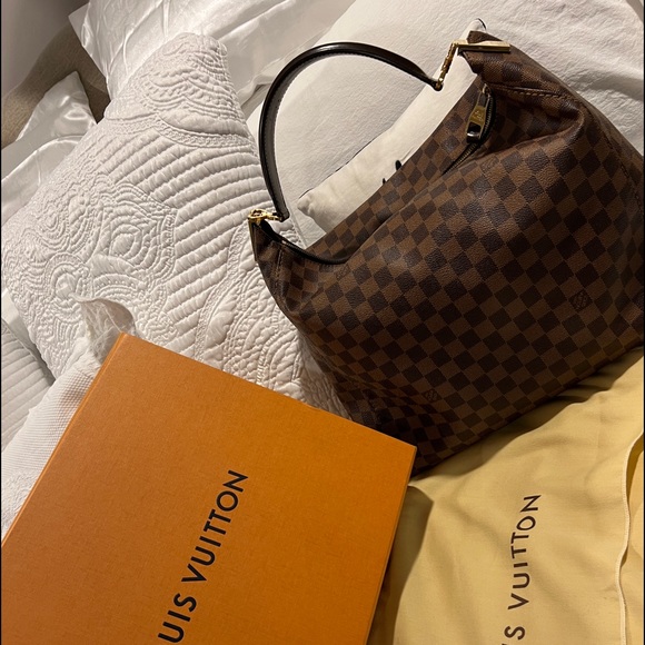 ‼️SOLD ‼️to a beautiful woman 🤎Louis Vuitton Portobello Handbag Damier GM🤎 - Picture 2 of 16